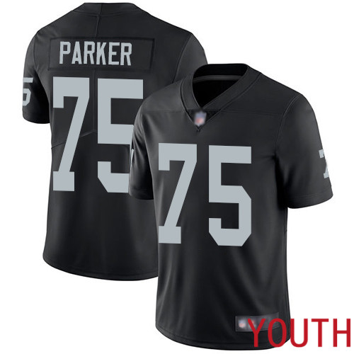 Oakland Raiders Limited Black Youth Brandon Parker Home Jersey NFL Football 75 Vapor Untouchable Jersey